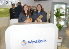 Kelly Morris and Kimberly Wetter with WestRock, a vertically integrated packaging manufacturer.